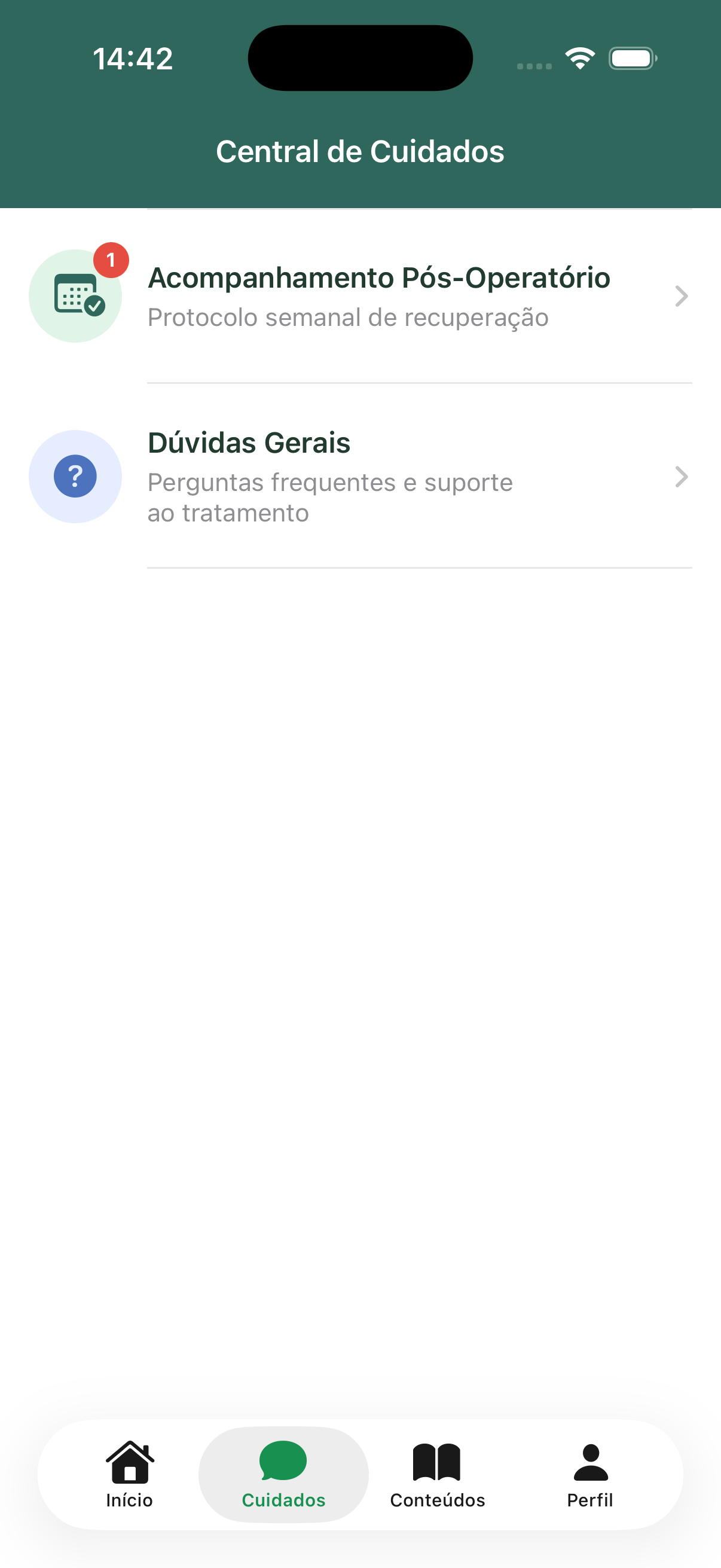 Trilha semana a semana